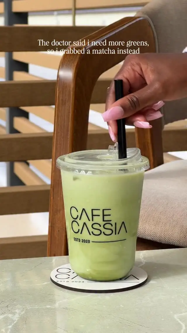 Matcha in a Cafe Cassia cup