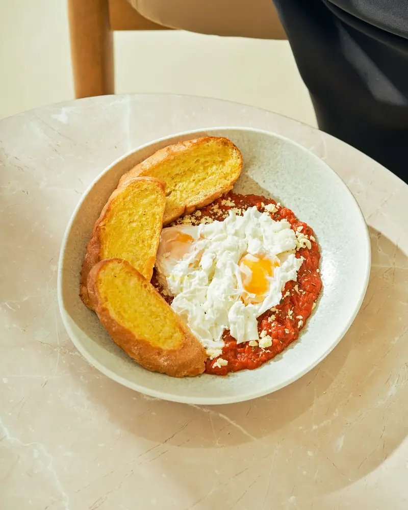 Shakshuka with toasted sourdough